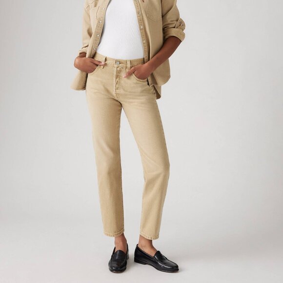 Levi’s Women’s Slim Capri Pants – Size 12 MIS (Beige/Khaki) - Picture 1 of 7